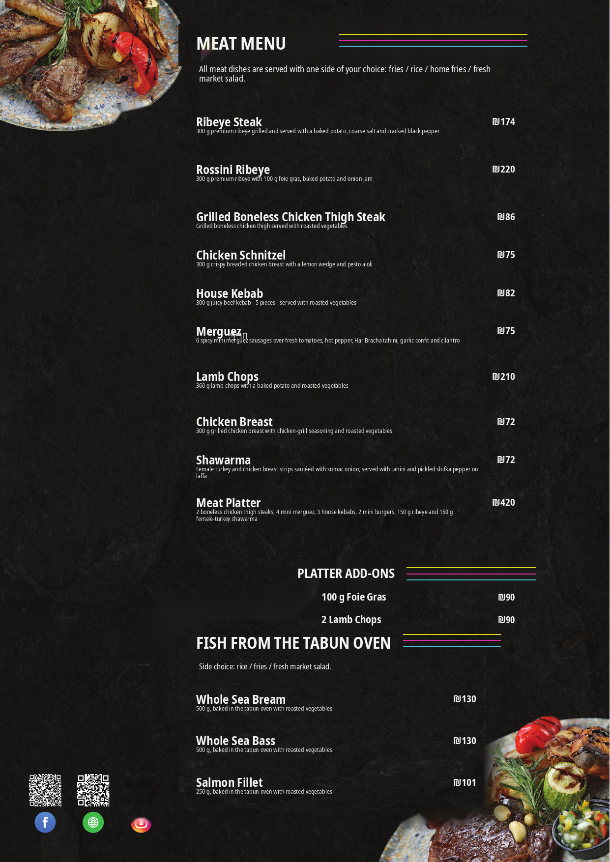 English Menu - page 4