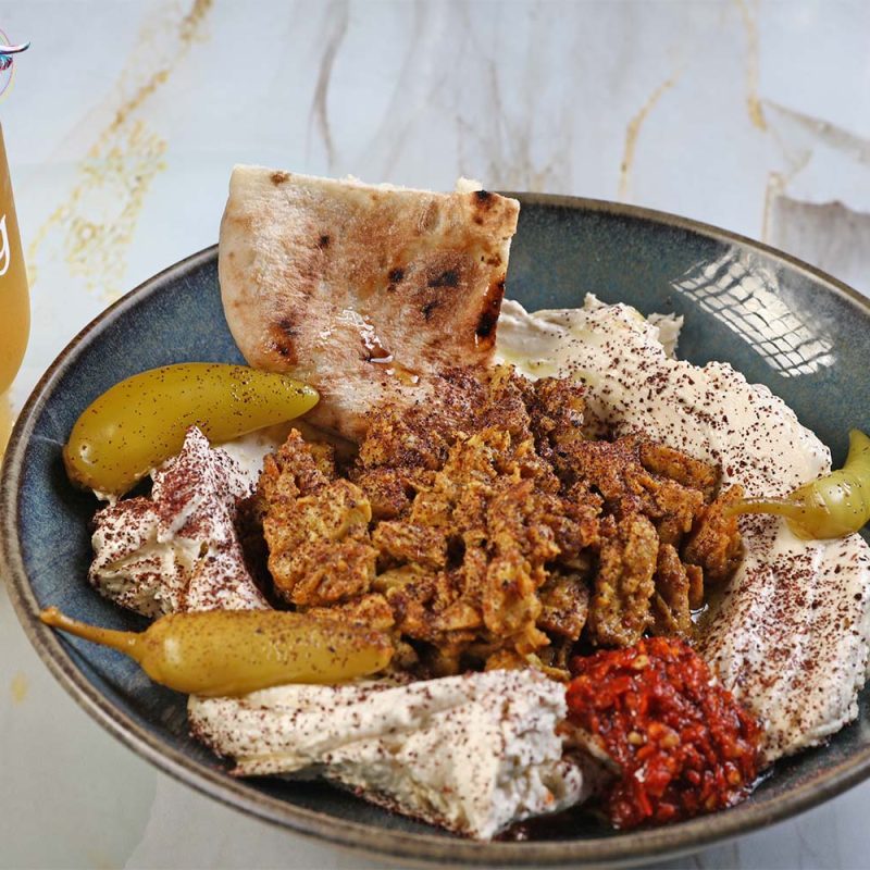 שווארמה חומוס