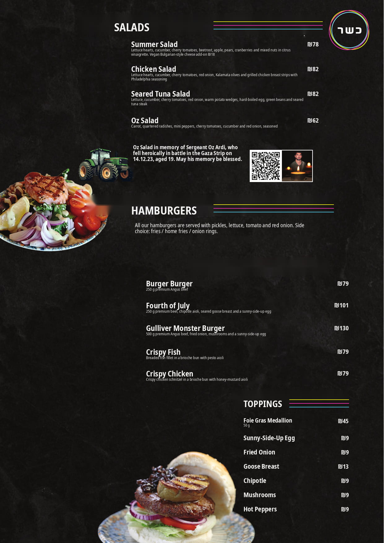 English menu page 3